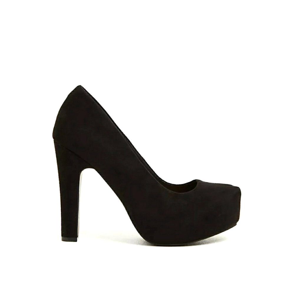 Torrid Black Faux Suede Platform Pump